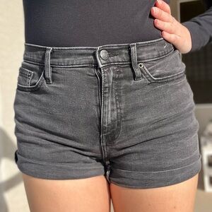 CALVIN KLEIN JEANS | High Rise Size 28 Black Jean Shorts